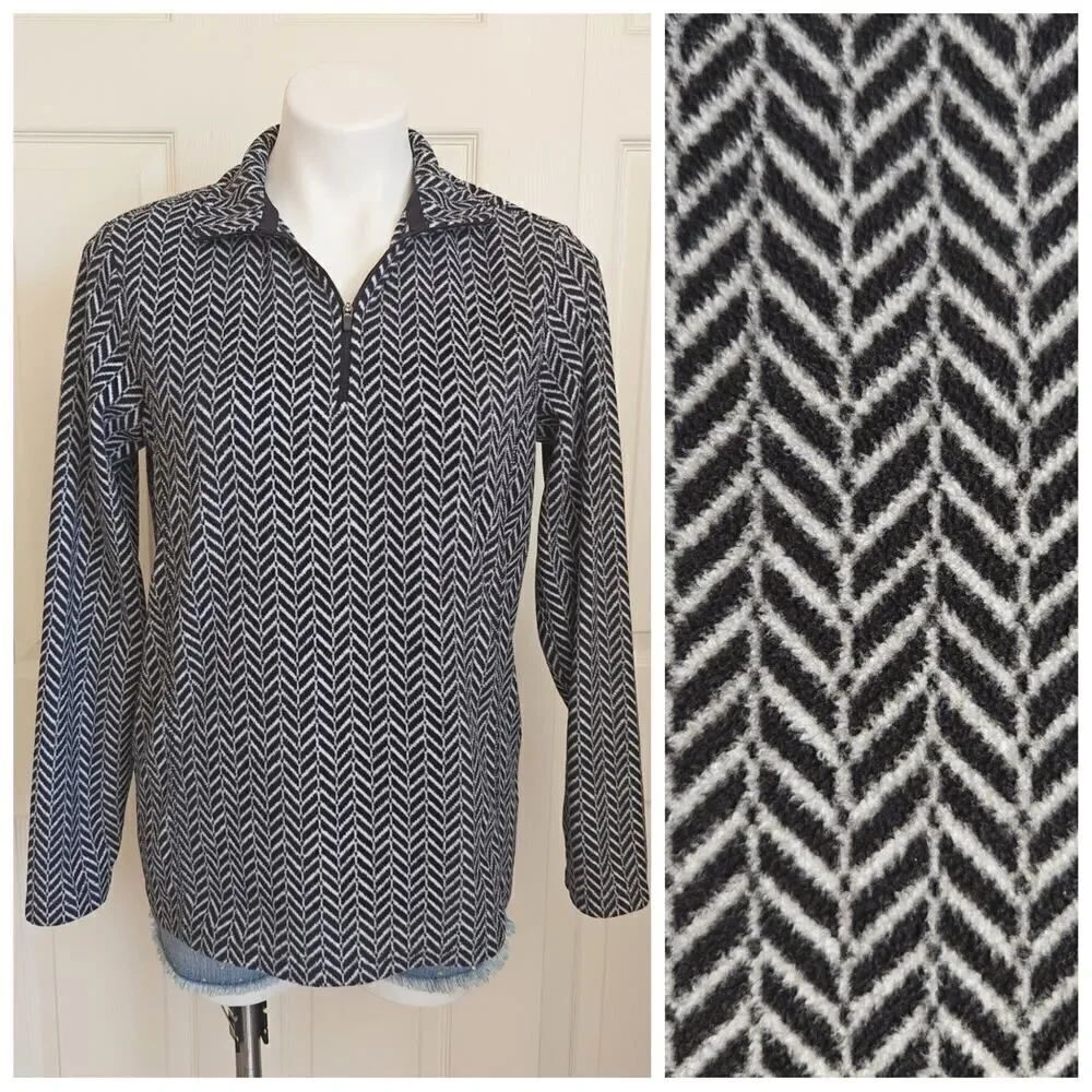 Land's End 1/4 zip fleece top sz S